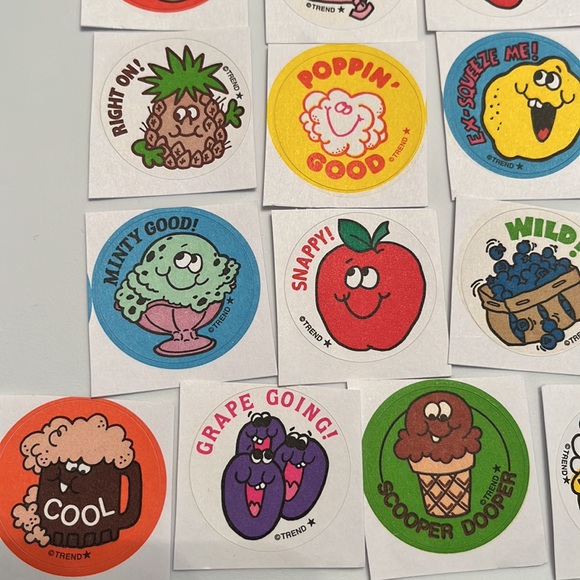 New Trend Retro Scratch & Sniff stickers.  80’s smelly stickers. Vintage style. - Picture 2 of 5